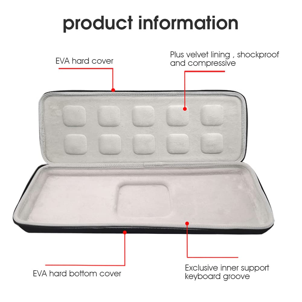 Verilux Hard EVA Storage Case for MX Keys Advanced Waterproof Keyboard Hard Storage Bag Keyboard Sorage Case Travel Case Verilux Hard EVA Storage Case for MX Keys Advanced Waterproof Keyboard Hard Storage Bag Keyboard Sorage Case Travel Case